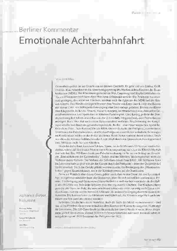 Vorschauseite 1: Emotionale Achterbahnfahrt