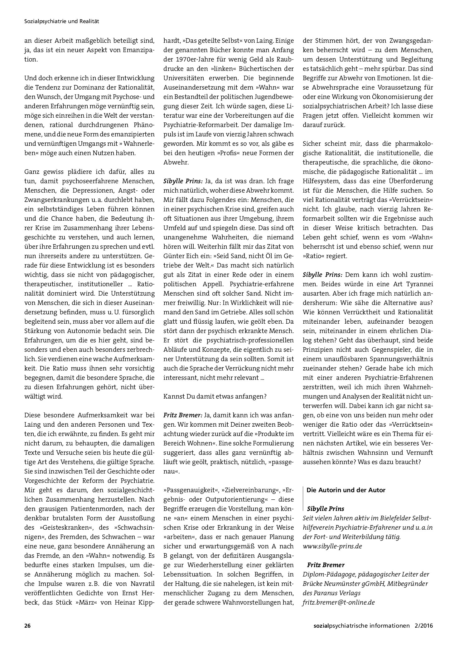 Vorschauseite 4: Wie viel Rationalität verträgt das »Verrücktsein«?