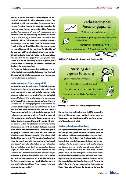 Vorschauseite 3: ELB@HHU: elektronische Laborbücher digitalisieren die Labordokumentation