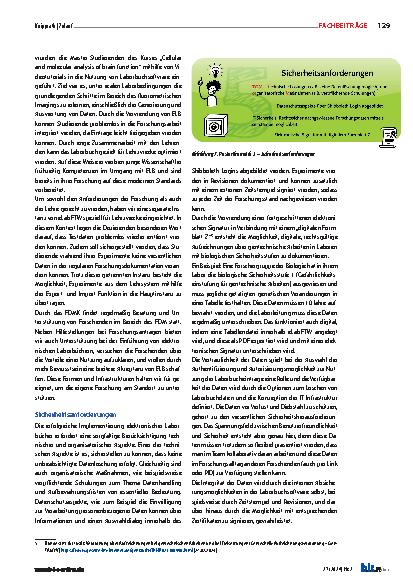 Vorschauseite 5: ELB@HHU: elektronische Laborbücher digitalisieren die Labordokumentation
