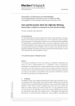 Vorschauseite 1: Zum optimierenden Geist der digitalen Bildung: Bemerkungen zu adaptiven Lernsystemen als sozio-technische Gefüge