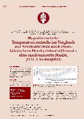 Vorschauseite 1: Hypothermische Temperaturkontrolle im Vergleich zur Normothermie nach einem innerklinischen Herzkreislaufstillstand - eine randomisierte Studie (HACA in-hospital)