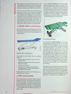 Vorschauseite 3: Einmal Probe liegen, bitte! Therapieliegen unter der Lupe