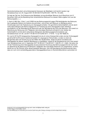 Vorschauseite 2: Zum Zwangsgeld – § 35 FamFG