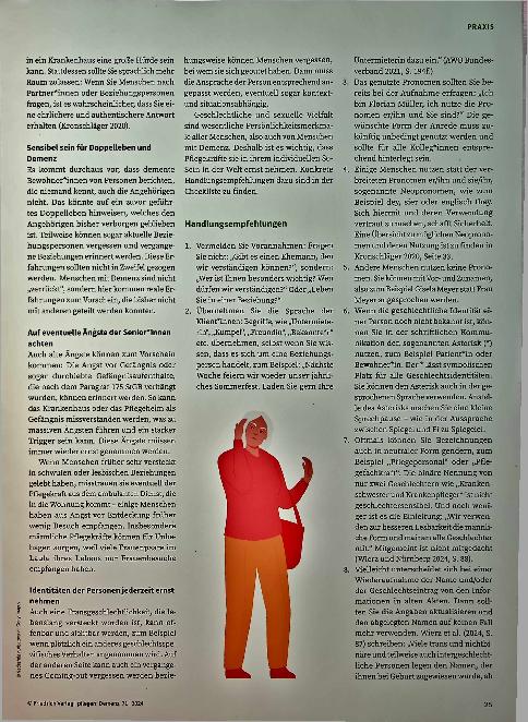 Vorschauseite 4: Positionieren Sie schon, oder lagern Sie noch? Queersensible Sprache in der Pflege von Menschen mit Demenz