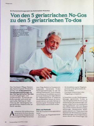 Vorschauseite 1: Von den 5 geriatrisch« No-Gos zu den 5 geriatrischen To-dos