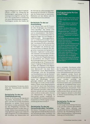 Vorschauseite 2: Von den 5 geriatrisch« No-Gos zu den 5 geriatrischen To-dos