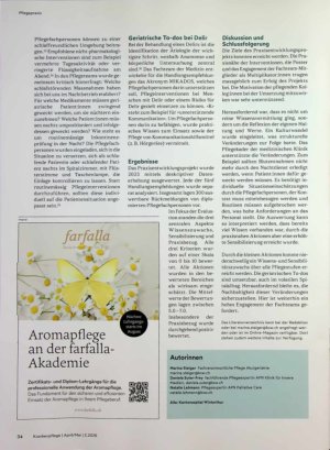 Vorschauseite 3: Von den 5 geriatrisch« No-Gos zu den 5 geriatrischen To-dos