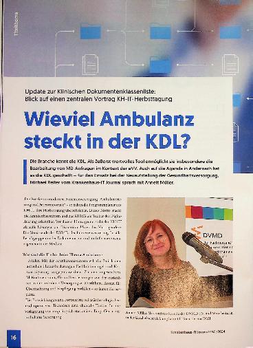 Vorschauseite 1: Wie viel Ambulanz steckt in der KDL?