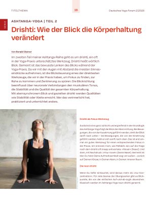 Vorschauseite 1: Drishti: Wie der Blick die Körperhaltung verändert