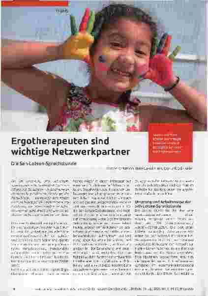 Vorschauseite 1: Ergotherapeuten sind wichtige Netzwerkpartner. Die Seh-Lotsen-Sprechstunde.