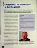 Vorschauseite 1: Großprojekt für KI-Potenzial in der Diagnostik