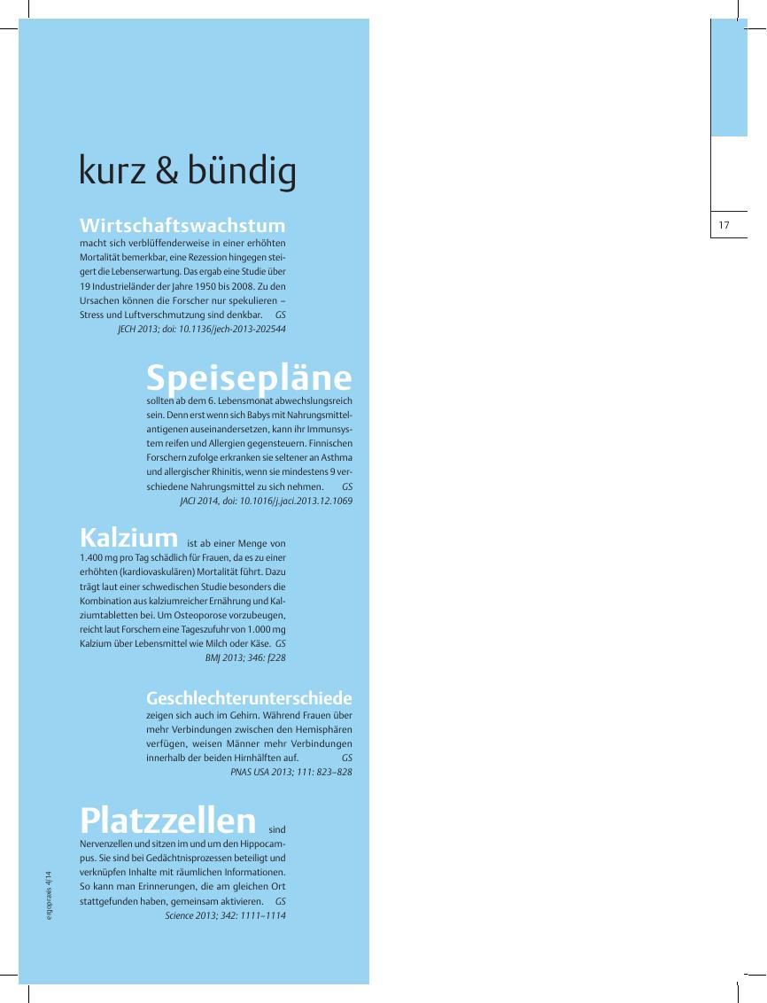 Vorschauseite 1: kurz & bündig