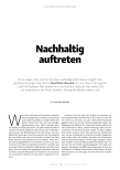 Vorschauseite 1: Nachhaltig auftreten
