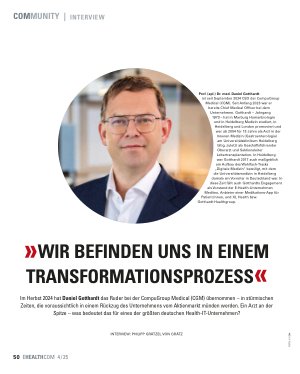 Vorschauseite 1: " Wir befinden uns in einem Transformationsprozess "