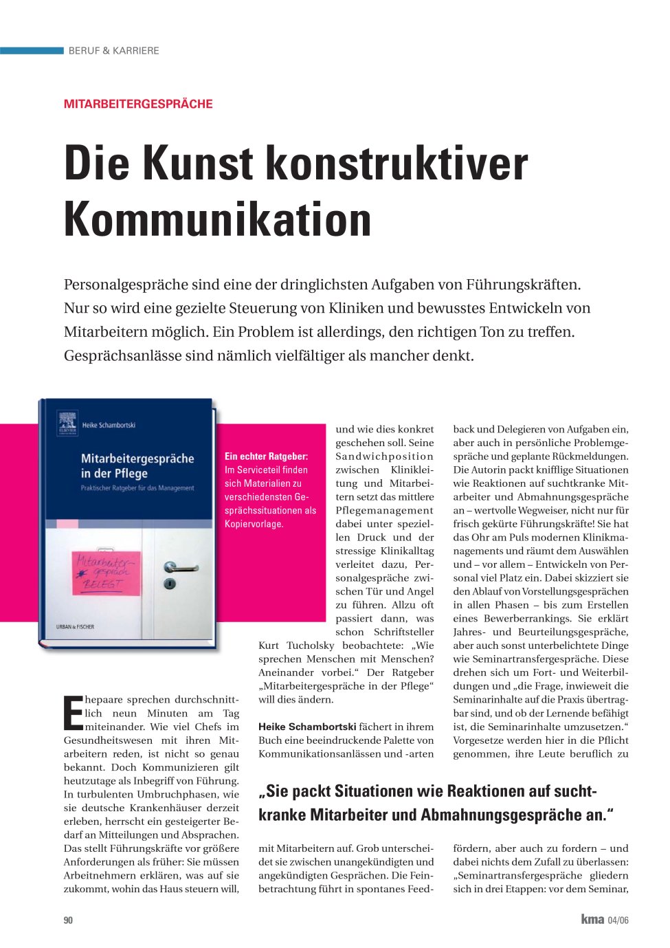 Vorschauseite 1: Die Kunst konstruktiver Kommunikation