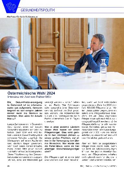 Vorschauseite 5: Österreichische Wahl 2024 Interview mit Bundeskanzler Karl Nehammer MSc