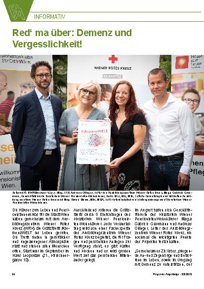 Vorschauseite 1: Red‘ ma über: Demenz und Vergesslichkeit!