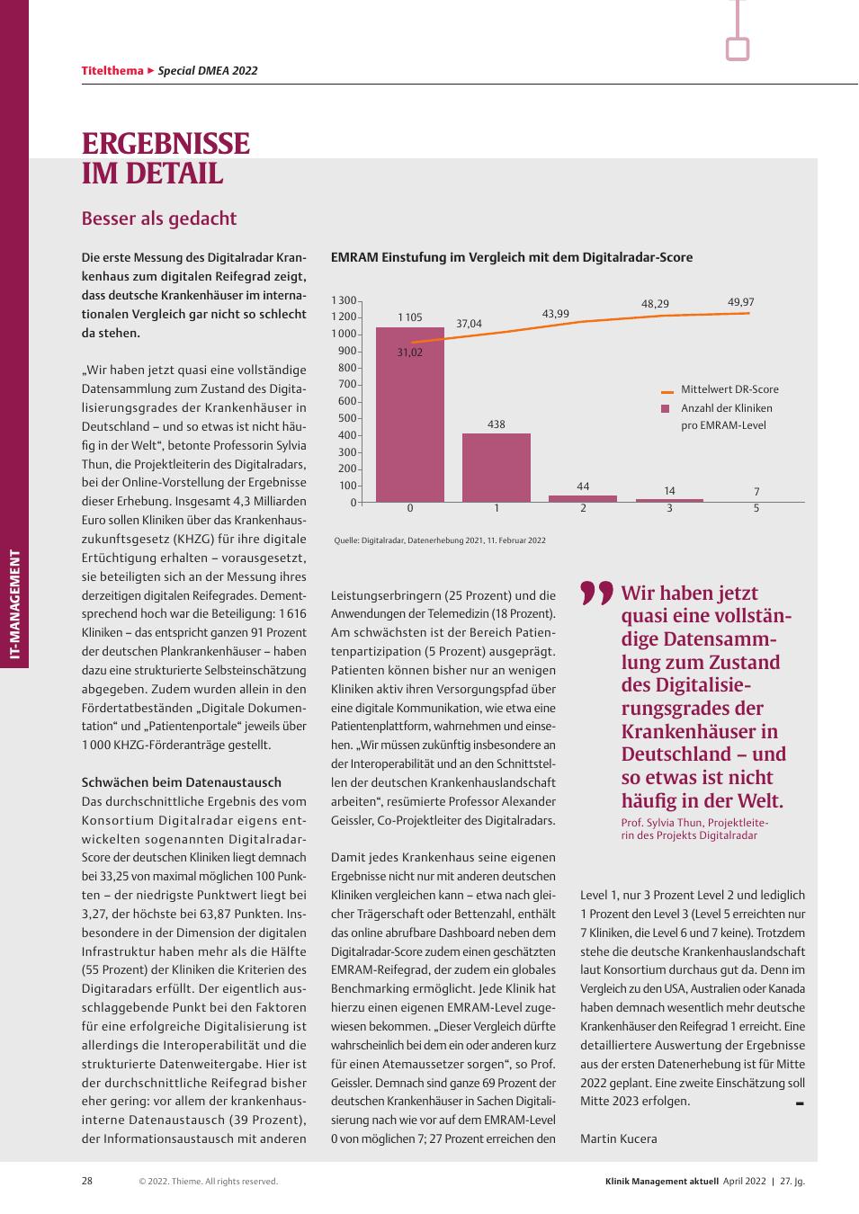 Vorschauseite 1: Ergebnisse im Detail: Besser als gedacht.