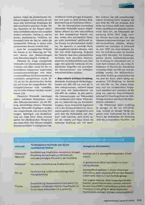 Vorschauseite 3: Perspektiven physikalischer Verfahren der Antiseptik und Desinfektion