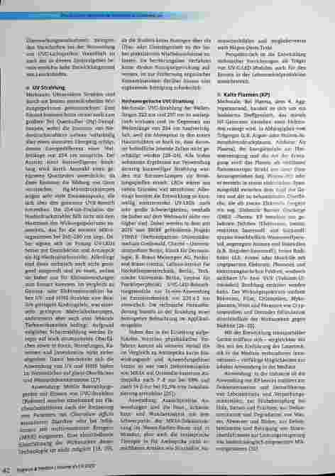 Vorschauseite 4: Perspektiven physikalischer Verfahren der Antiseptik und Desinfektion