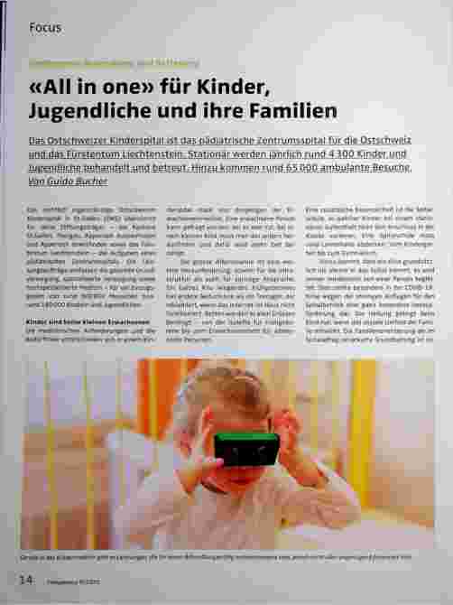 Vorschauseite 1: "«All in one» für Kinder, Jugendliche und ihre Familien"