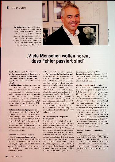 Vorschauseite 1: „Viele Menschen wollen hören, dass Fehler passiert sind“