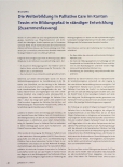 Vorschauseite 1: Die Weiterbildung in Palliative Care im Kanton Tessin: ein Bildungspfad in ständiger Entwicklung (Zusammenfassung)