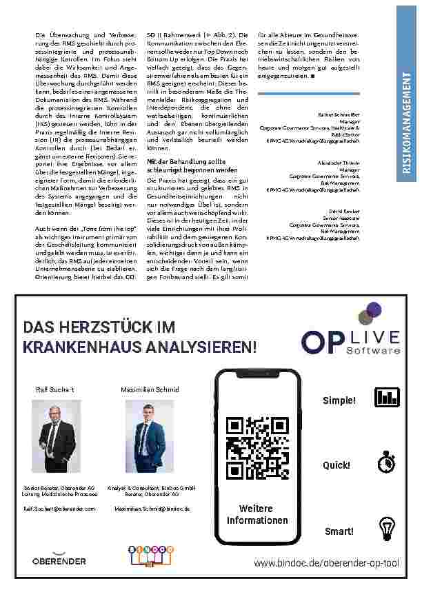 Vorschauseite 4: Betriebswirtschaftliche Risiken mit System managen: Ein praxisnaher Beitrag, wie sich Krankenhäuser in Deutschland besser aufstellen können.