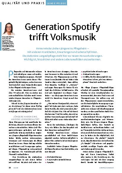Vorschauseite 1: Generation Spotify trifft Volksmusik