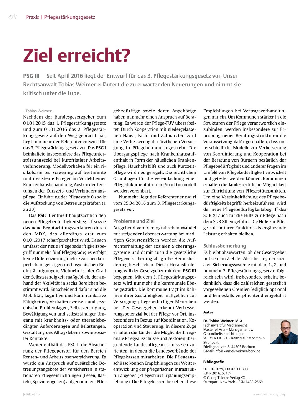 Vorschauseite 1: Ziel erreicht?