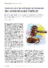 Vorschauseite 1: Beweiswert von Arbeitsunfähigkeitsbescheinigungen: Der (schein)kranke Chefarzt