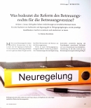 Vorschauseite 1: Was bedeutet die Reform des Betreuungsrechts für die Betreuungsvereine?