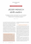 Vorschauseite 1: Jeder Mensch stirbt anders.