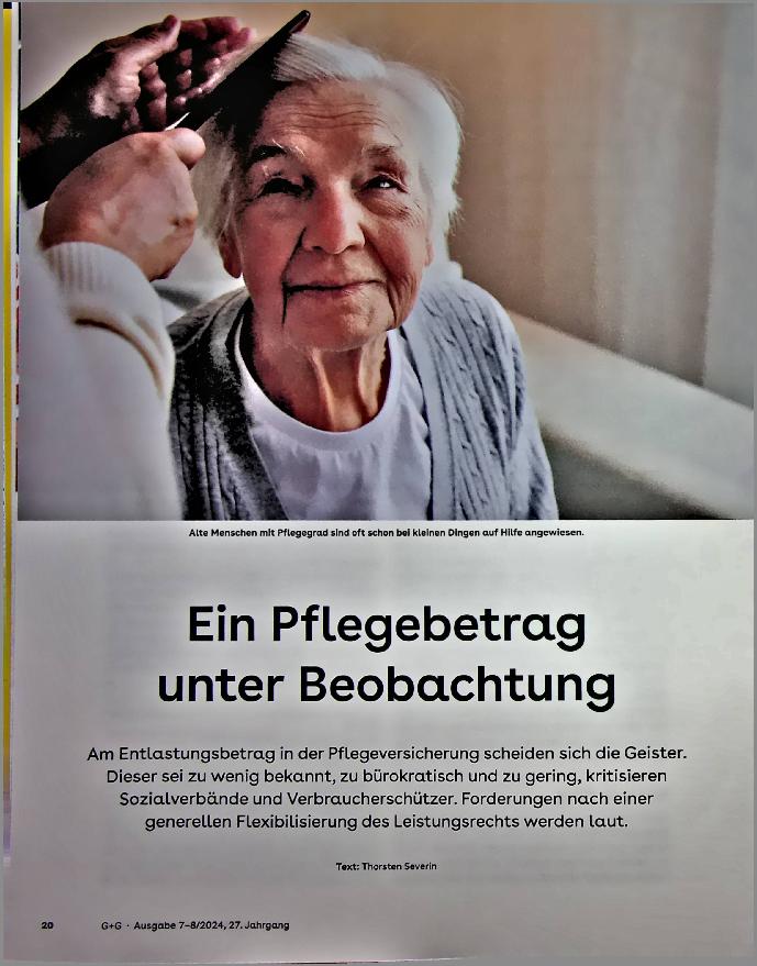 Vorschauseite 1: Ein Pflegebedarf unter Beobachtung