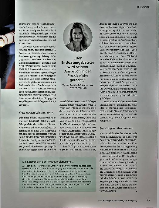 Vorschauseite 4: Ein Pflegebedarf unter Beobachtung