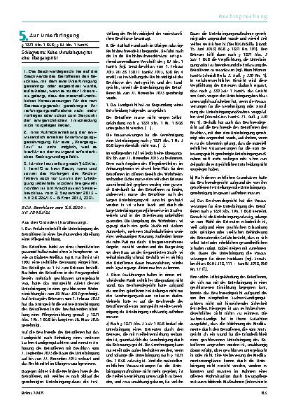 Vorschauseite 1: 5. Zur Unterbringung