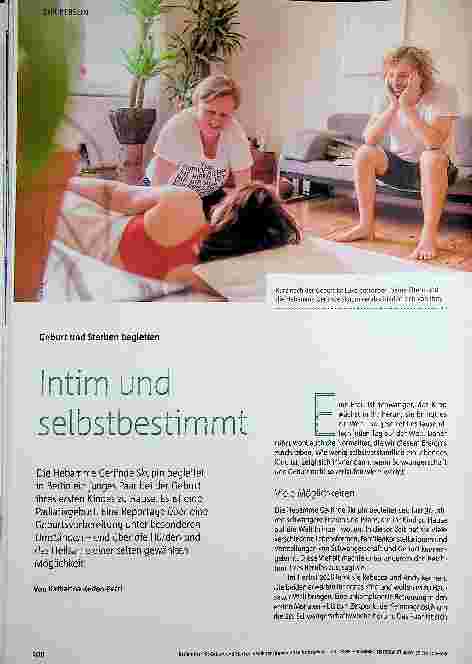 Vorschauseite 1: Geburt und Sterben begleiten intim und selbstbestimmt.