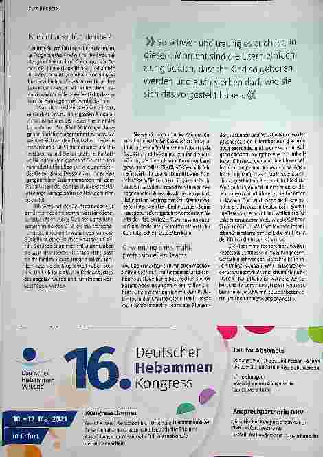 Vorschauseite 3: Geburt und Sterben begleiten intim und selbstbestimmt.