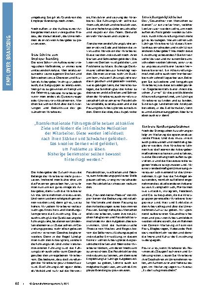 Vorschauseite 2: Es darf ruhig menscheln! Handlungsempfehlungen für ein erfolgreiches Employer Branding