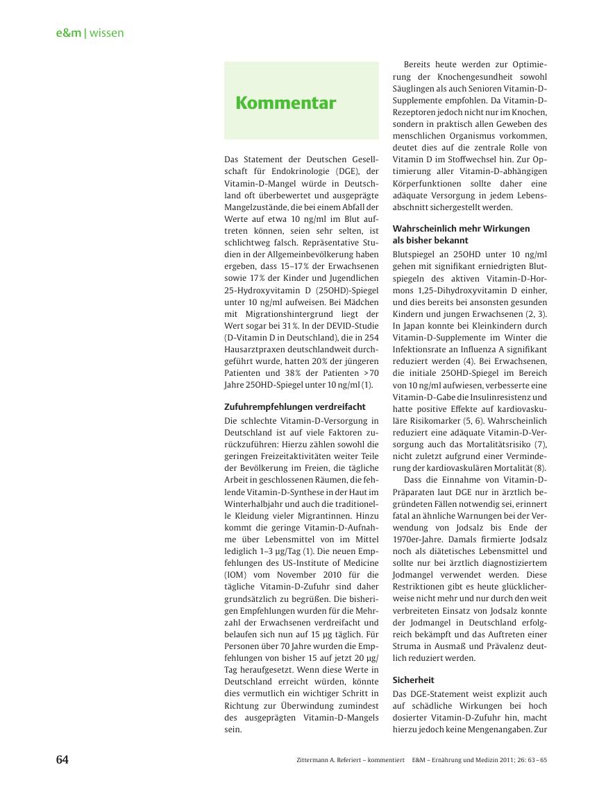 Vorschauseite 1: Referiert – kommentiert