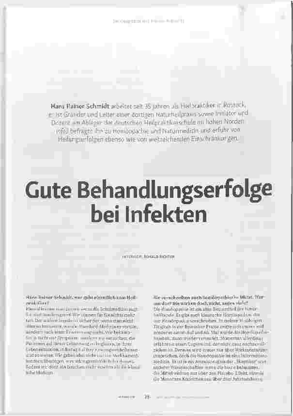 Vorschauseite 2: Gute Behandlungserfolge bei Infekten