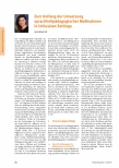 Vorschauseite 1: Zum Umfang der Umsetzung sprachheilpädagogischer Maßnahmen in inklusiven Settings