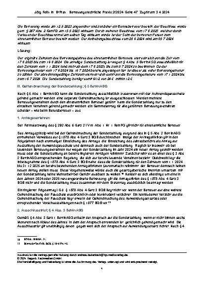 Vorschauseite 4: Das Betreuer-Inflationsausgleichs-Sonderzahlungsgesetz (BetrInASG) für ehrenamtliche Betreuer.