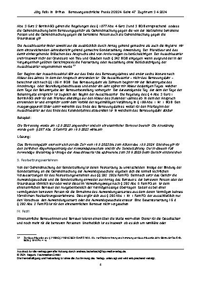 Vorschauseite 5: Das Betreuer-Inflationsausgleichs-Sonderzahlungsgesetz (BetrInASG) für ehrenamtliche Betreuer.