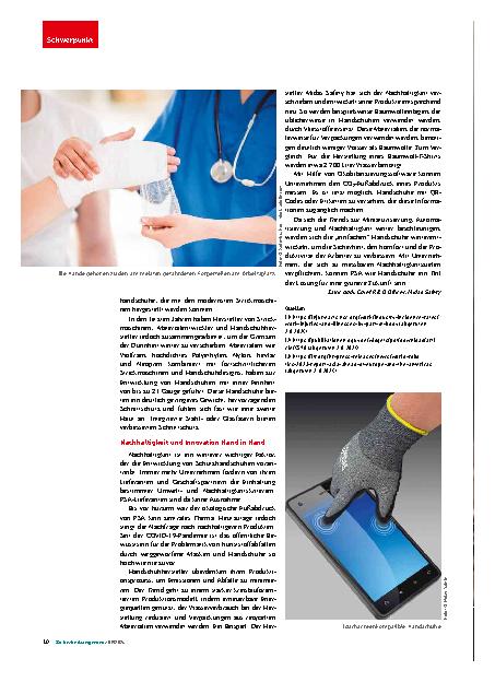 Vorschauseite 3: Handschutz im Wandel: Neue Bedürfnisse und nachhaltige Ziele