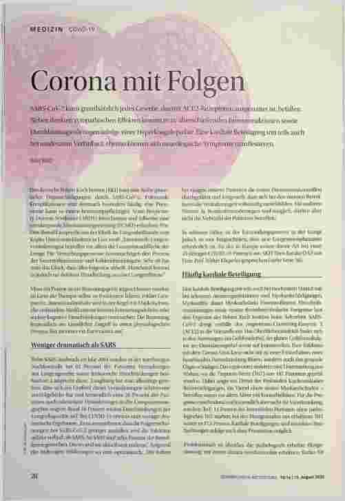 Vorschauseite 1: Corona mit Folgen