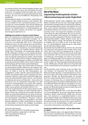 Vorschauseite 2: Ernährungsbildung und -kommunikation im Rahmen sozialer Medien
