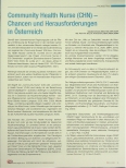 Vorschauseite 1: Community Health Nurse (CHN) - Chancen und Herausforderungen in Österreich