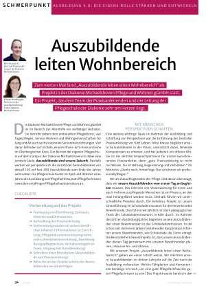 Vorschauseite 1: Auszubildende leiten Wohnbereich